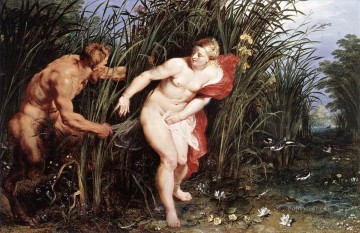 Pan and Syrinx Peter Paul Rubens nude Oil Paintings
